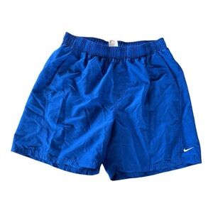 Nike Y2K swim trunks athletic blue shorts size L